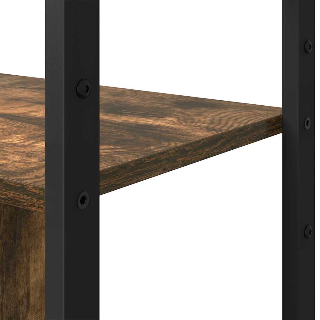 Boekenkast Gerookt eiken 80 x 30 x 155,5 cm Bewerkt hout is nu te koop bij PeponiXL, paradijselijk wonen!