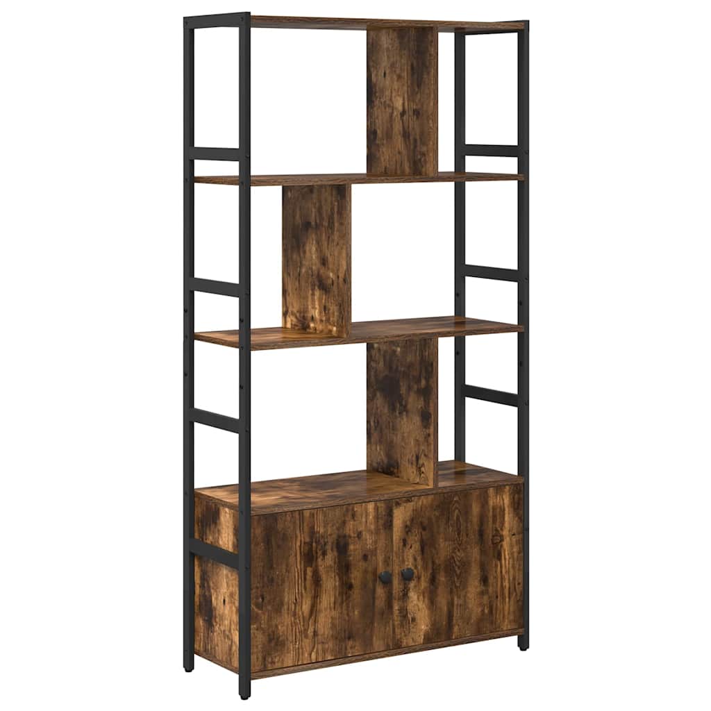 Boekenkast Gerookt eiken 80 x 30 x 155,5 cm Bewerkt hout is nu te koop bij PeponiXL, paradijselijk wonen!
