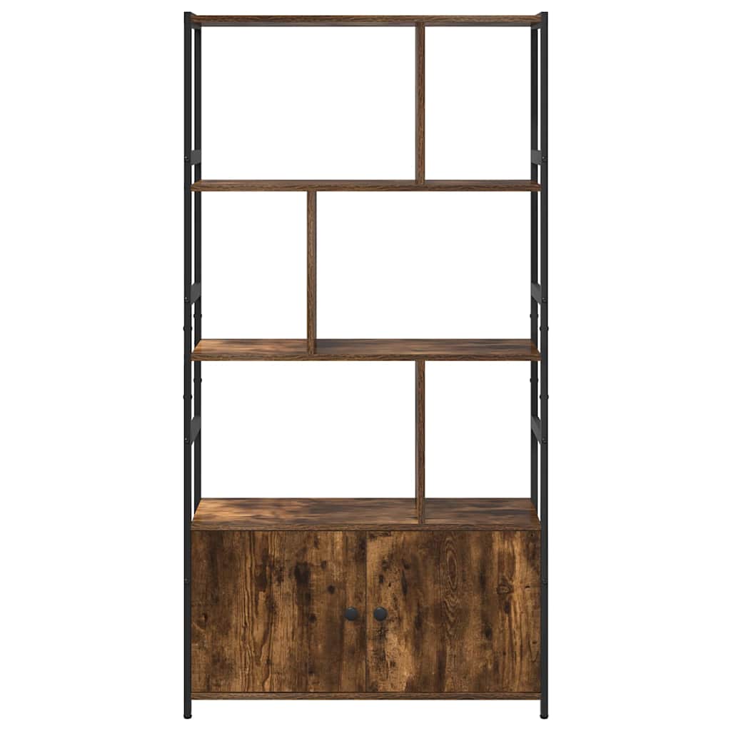 Boekenkast Gerookt eiken 80 x 30 x 155,5 cm Bewerkt hout is nu te koop bij PeponiXL, paradijselijk wonen!