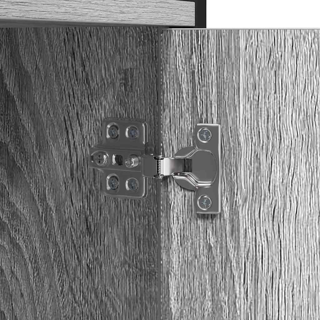 Boekenkast Grijs sonoma 80 x 30 x 155,5 cm Bewerkt hout is nu te koop bij PeponiXL, paradijselijk wonen!