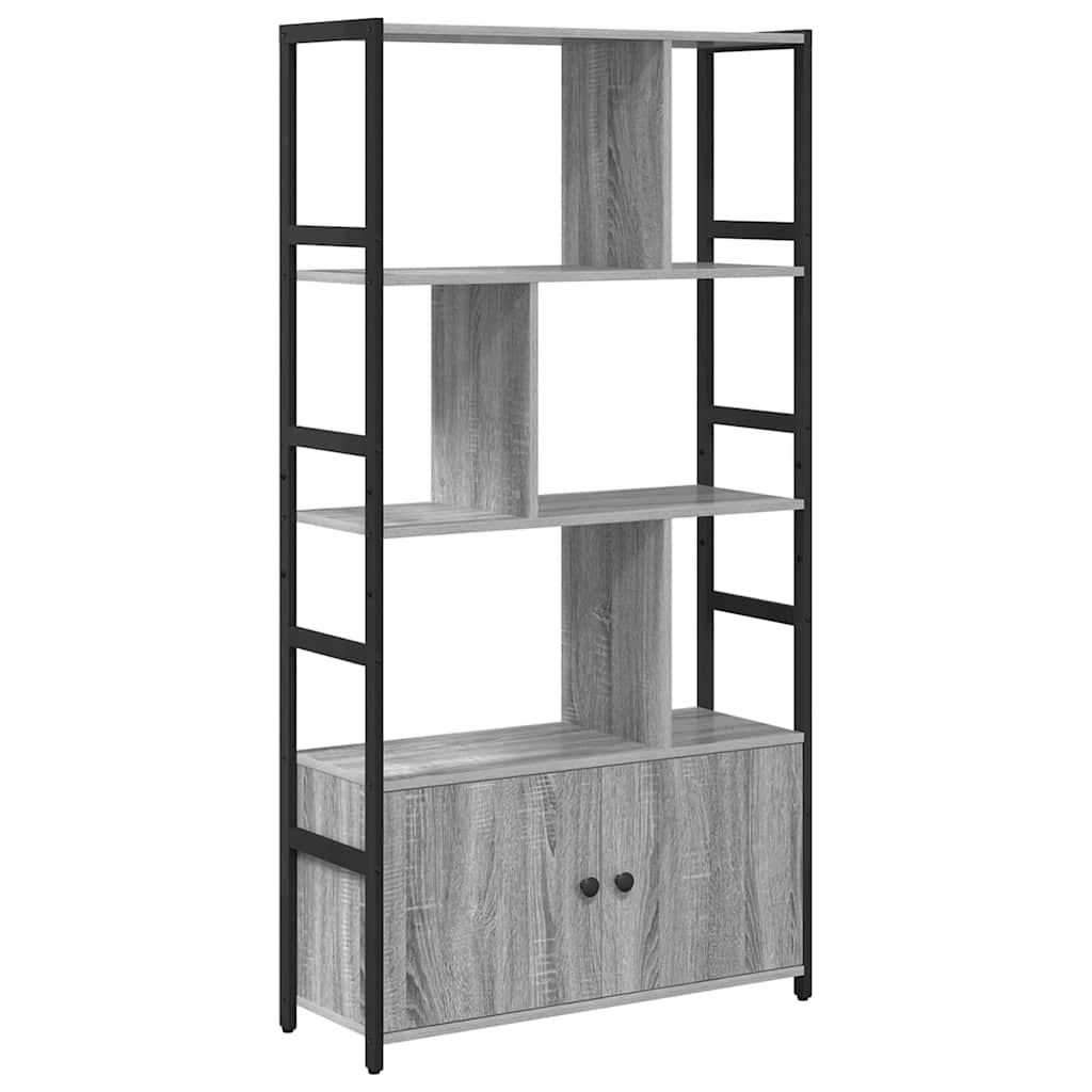 Boekenkast Grijs sonoma 80 x 30 x 155,5 cm Bewerkt hout is nu te koop bij PeponiXL, paradijselijk wonen!