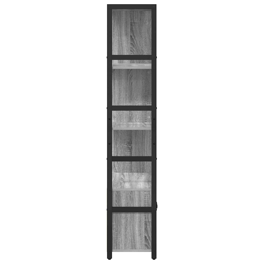 Boekenkast Grijs sonoma 80 x 30 x 155,5 cm Bewerkt hout is nu te koop bij PeponiXL, paradijselijk wonen!
