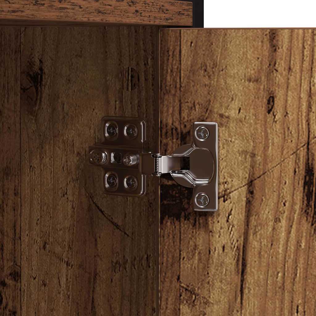 Boekenkast Oud hout 80 x 30 x 155,5 cm Bewerkt hout is nu te koop bij PeponiXL, paradijselijk wonen!