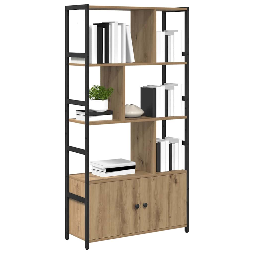 Boekenkast Artisan Eiken 80 x 30 x 155,5 cm Bewerkt hout is nu te koop bij PeponiXL, paradijselijk wonen!