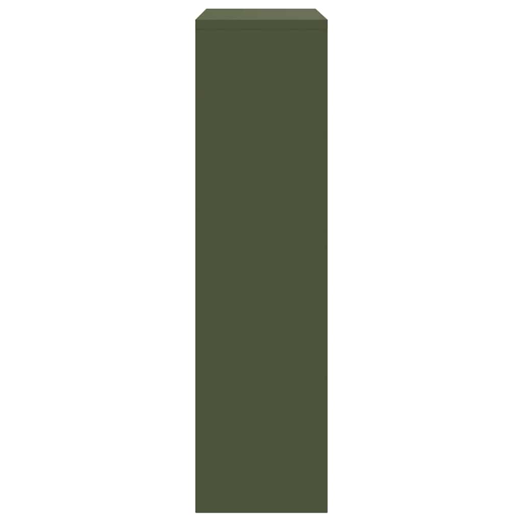 Pakket inwerp box met opslag Olijf Groen 44 x 22 x 82 cm Staal is nu te koop bij PeponiXL, paradijselijk wonen!