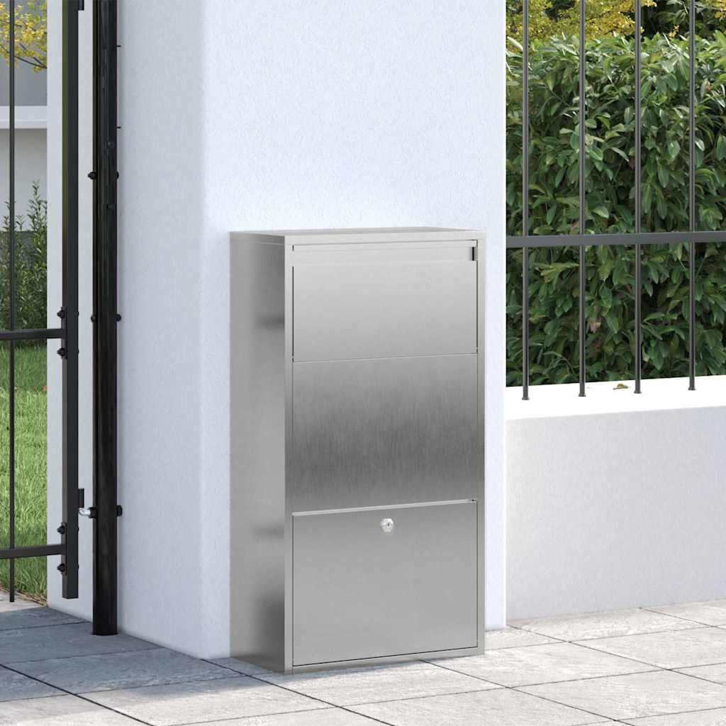 Pakket inwerp box Zilver 44 x 22 x 82 cm Roestvrij staal is nu te koop bij PeponiXL, paradijselijk wonen!