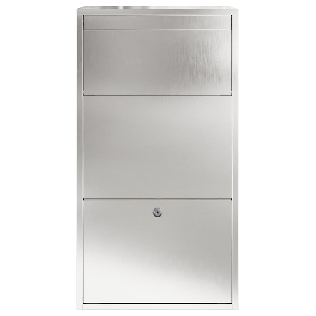 Pakket inwerp box Zilver 44 x 22 x 82 cm Roestvrij staal is nu te koop bij PeponiXL, paradijselijk wonen!