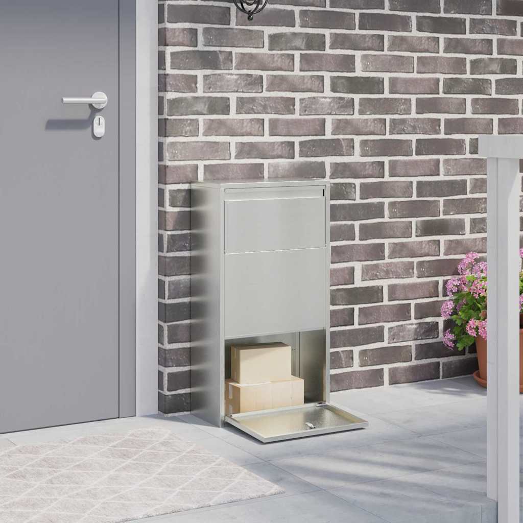 Pakket inwerp box Zilver 44 x 22 x 82 cm Gegalvaniseerd staal is nu te koop bij PeponiXL, paradijselijk wonen!