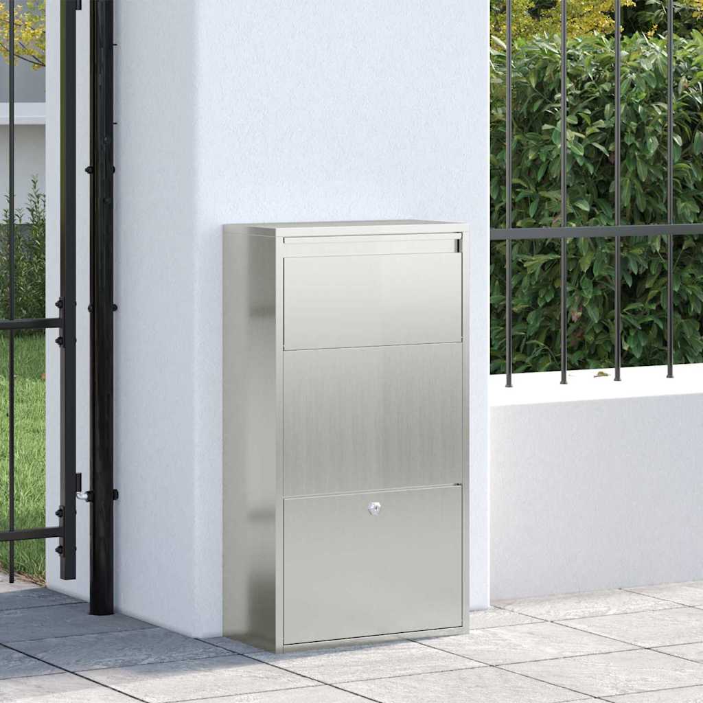 Pakket inwerp box Zilver 44 x 22 x 82 cm Gegalvaniseerd staal is nu te koop bij PeponiXL, paradijselijk wonen!