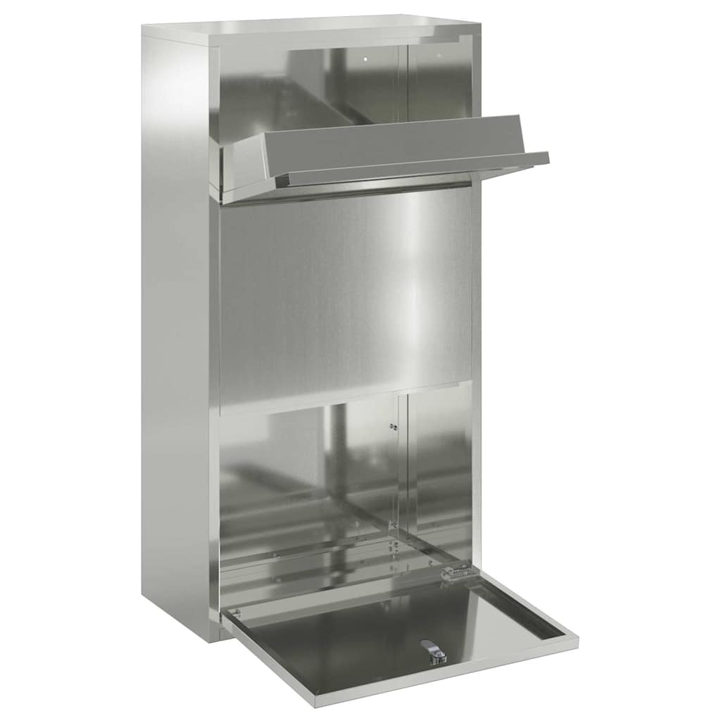 Pakket inwerp box Zilver 44 x 22 x 82 cm Gegalvaniseerd staal is nu te koop bij PeponiXL, paradijselijk wonen!