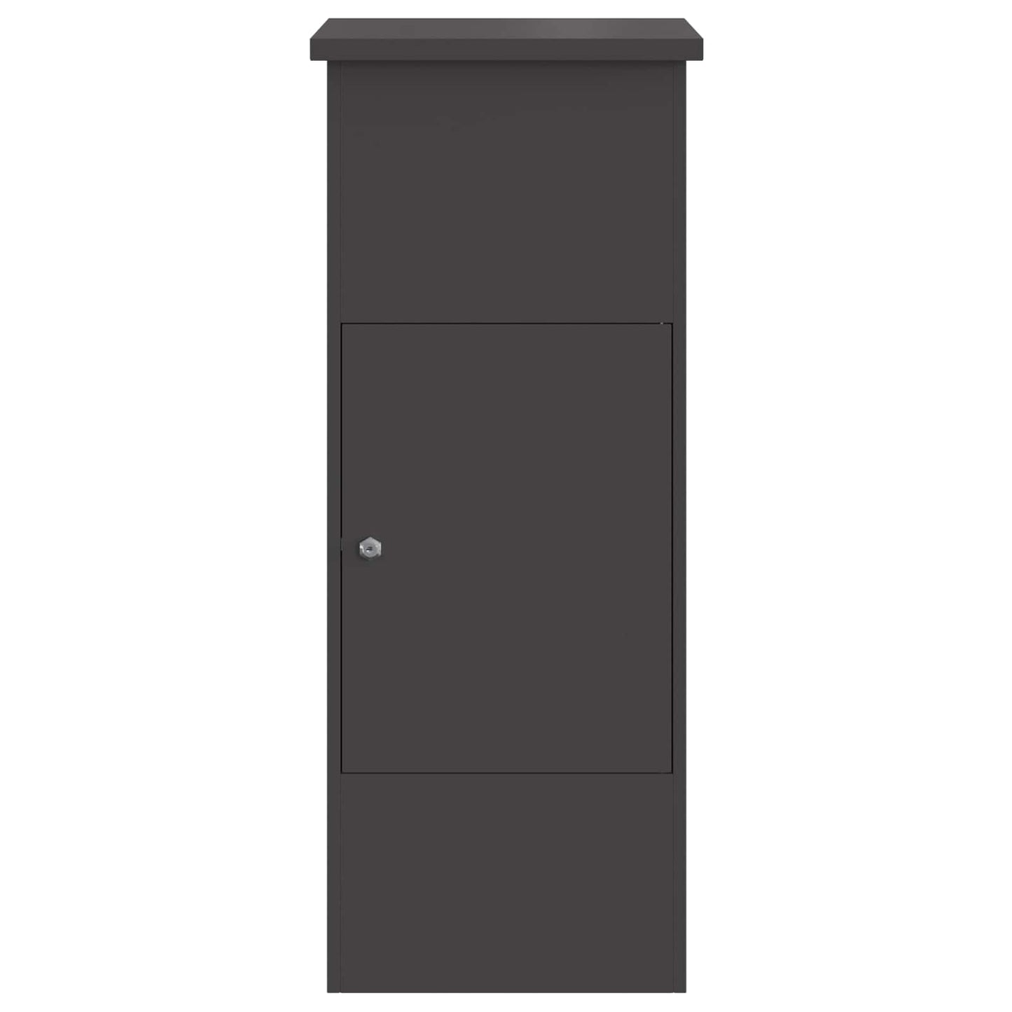 Pakket inwerp box met opslag Zwart 44,5 x 29 x 110,5 cm Staal is nu te koop bij PeponiXL, paradijselijk wonen!