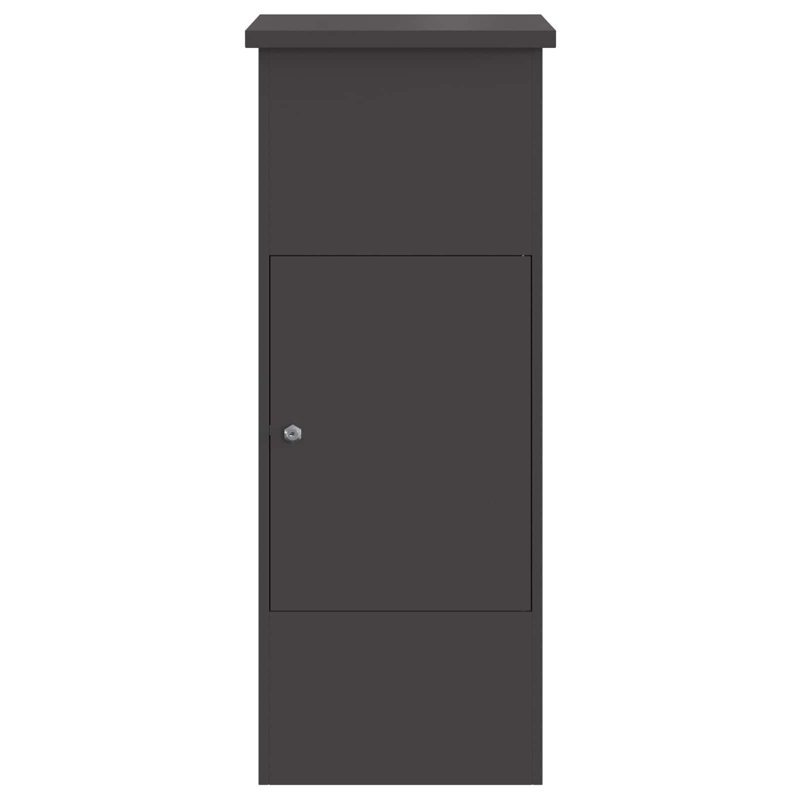 Pakket inwerp box met opslag Zwart 44,5 x 29 x 110,5 cm Staal is nu te koop bij PeponiXL, paradijselijk wonen!