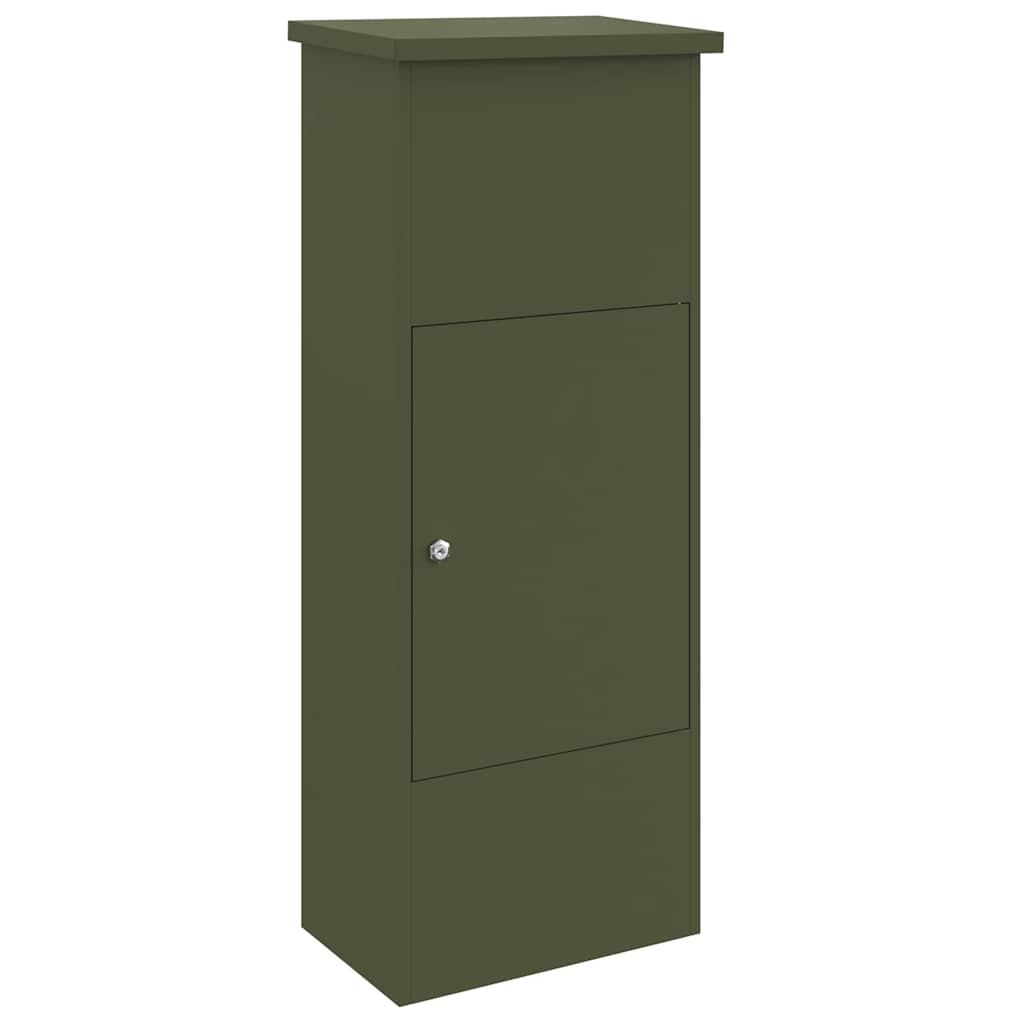 Pakket inwerp box Olijfgroen 44,5 x 29 x 110,5 cm Staal is nu te koop bij PeponiXL, paradijselijk wonen!