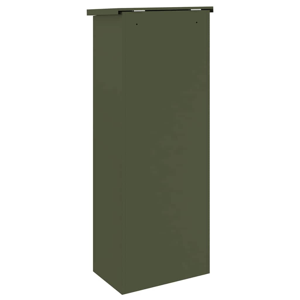 Pakket inwerp box Olijfgroen 44,5 x 29 x 110,5 cm Staal is nu te koop bij PeponiXL, paradijselijk wonen!