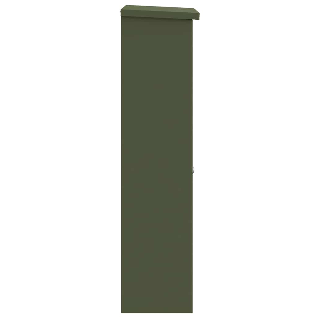 Pakket inwerp box Olijfgroen 44,5 x 29 x 110,5 cm Staal is nu te koop bij PeponiXL, paradijselijk wonen!