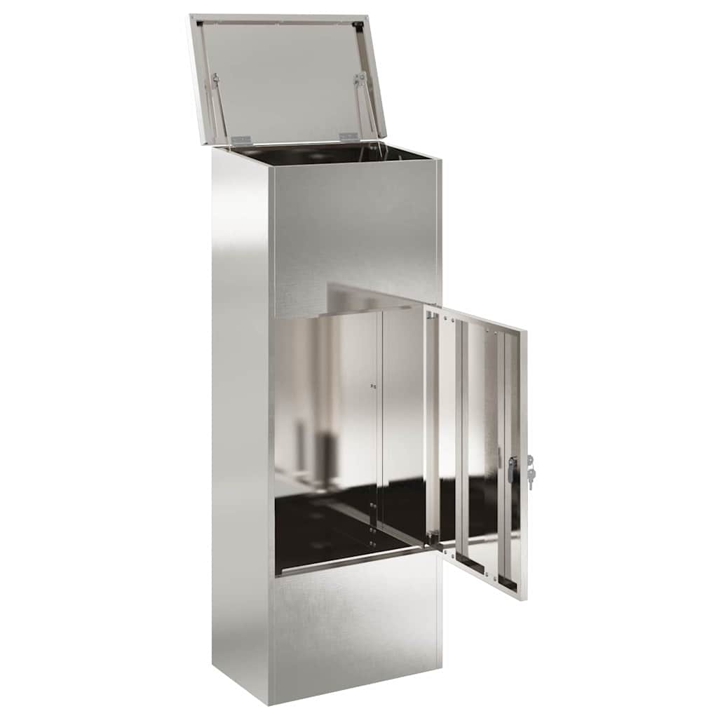 Pakket inwerp box Zilver 44,5 x 29 x 110,5 cm Roestvrij staal is nu te koop bij PeponiXL, paradijselijk wonen!