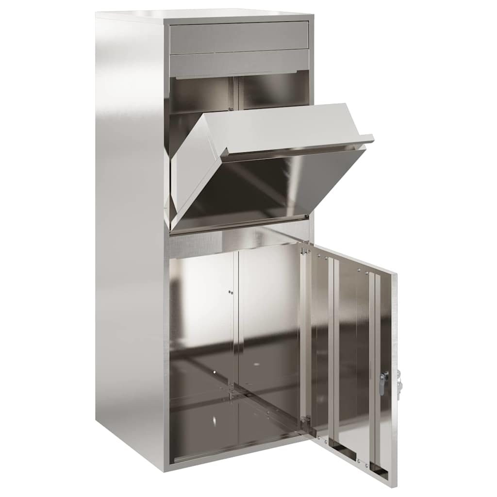 Pakket inwerp box Zilver 47,5 x 38 x 59 cm Roestvrij staal is nu te koop bij PeponiXL, paradijselijk wonen!