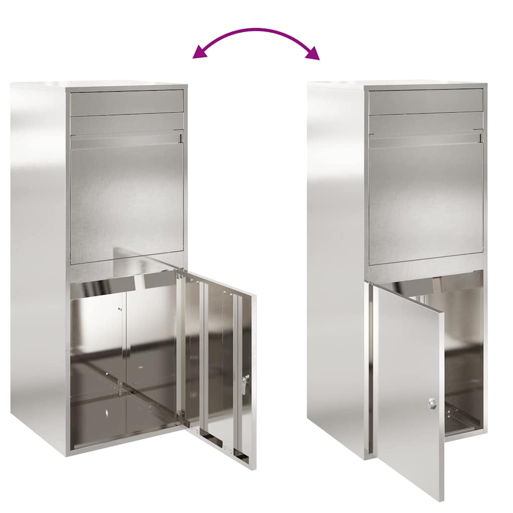 Pakket inwerp box Zilver 47,5 x 38 x 59 cm Roestvrij staal is nu te koop bij PeponiXL, paradijselijk wonen!