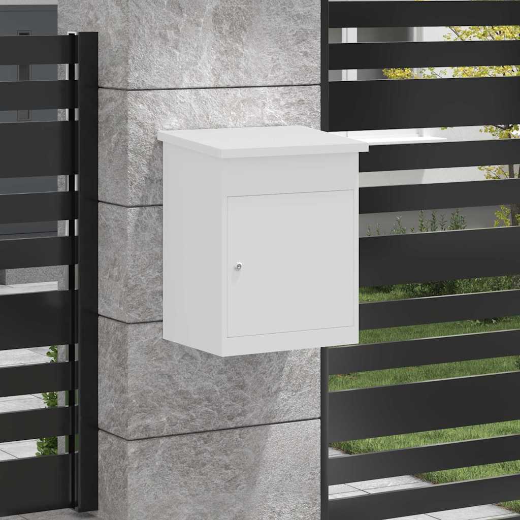 Pakket inwerp box met opslag Wit 47,5 x 38 x 59 cm Staal is nu te koop bij PeponiXL, paradijselijk wonen!