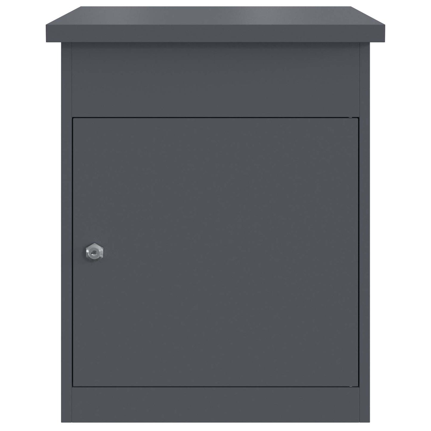 Pakket inwerp box met opslag Antraciet 47,5 x 38 x 59 cm Staal is nu te koop bij PeponiXL, paradijselijk wonen!