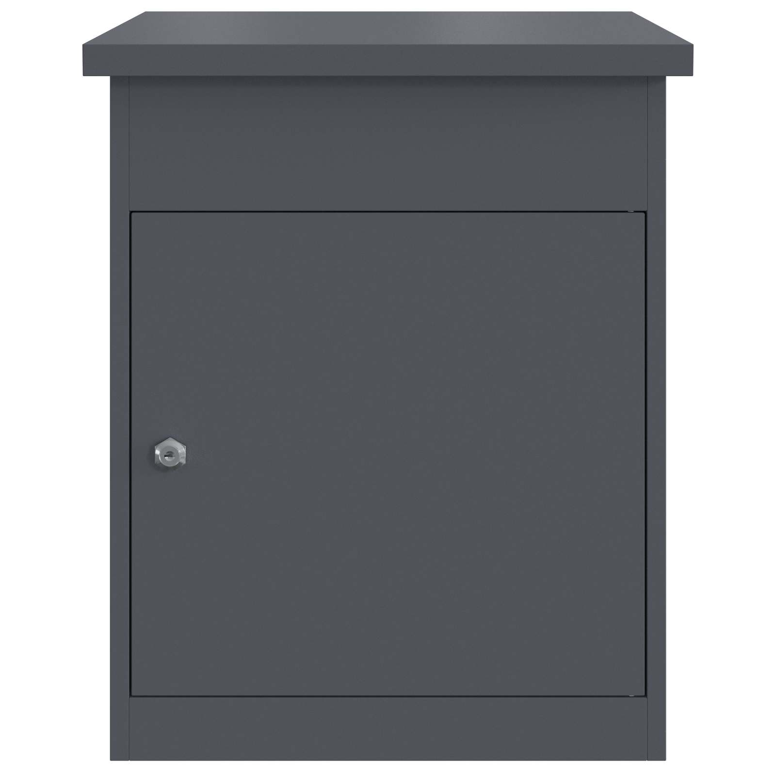 Pakket inwerp box met opslag Antraciet 47,5 x 38 x 59 cm Staal is nu te koop bij PeponiXL, paradijselijk wonen!