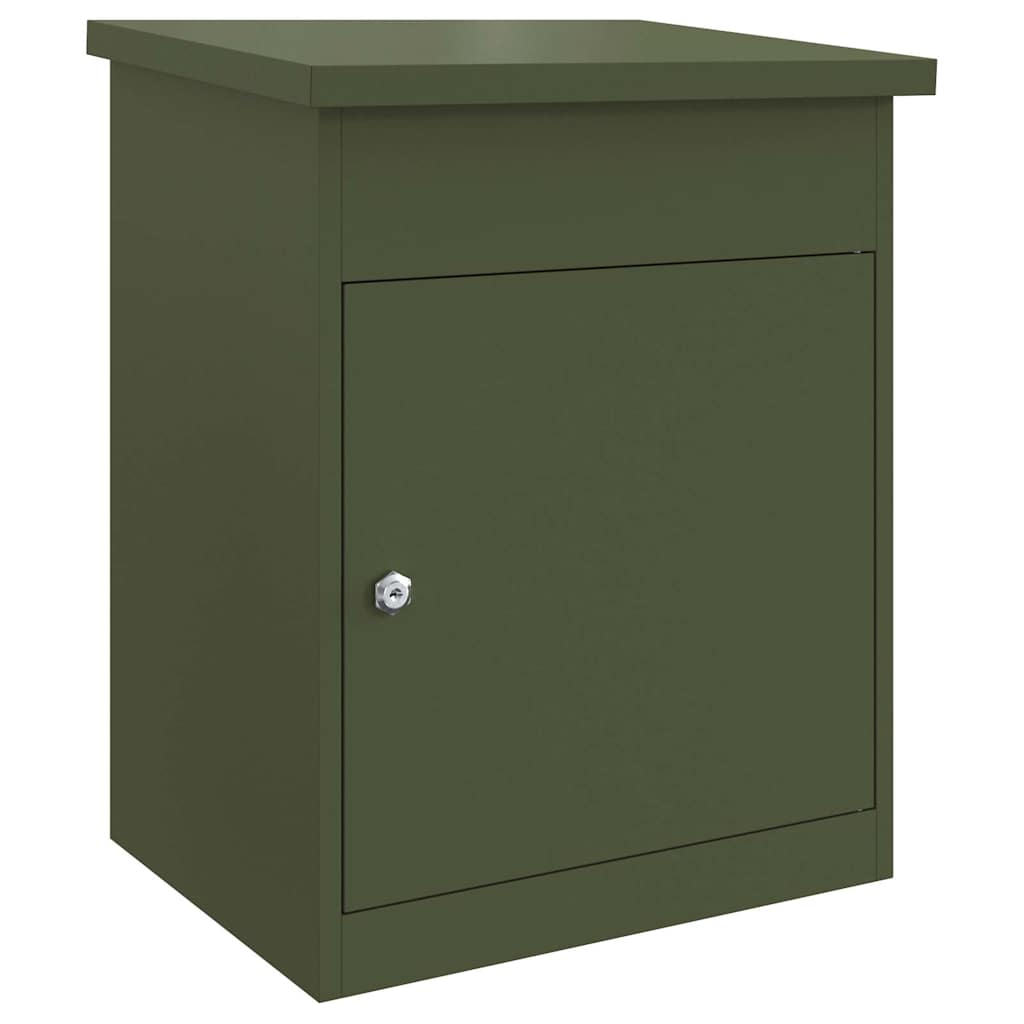 Pakket inwerp box met opslag Olijfgroen 47,5 x 38 x 59 cm Staal is nu te koop bij PeponiXL, paradijselijk wonen!