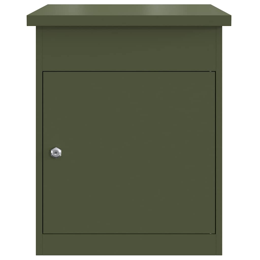 Pakket inwerp box met opslag Olijfgroen 47,5 x 38 x 59 cm Staal is nu te koop bij PeponiXL, paradijselijk wonen!