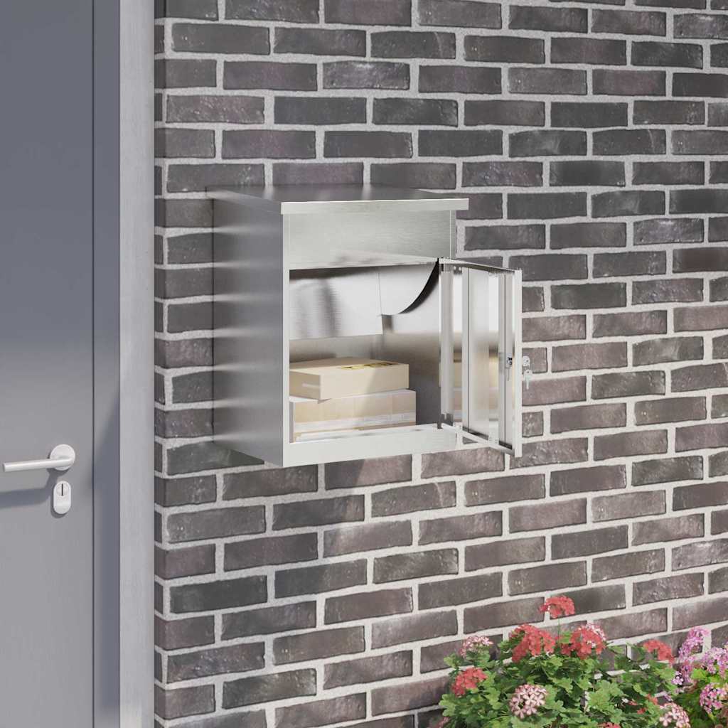 Pakket inwerp box Zilver 47,5 x 38 x 59 cm Roestvrij staal is nu te koop bij PeponiXL, paradijselijk wonen!