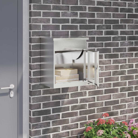 Pakket inwerp box Zilver 47,5 x 38 x 59 cm Roestvrij staal is nu te koop bij PeponiXL, paradijselijk wonen!