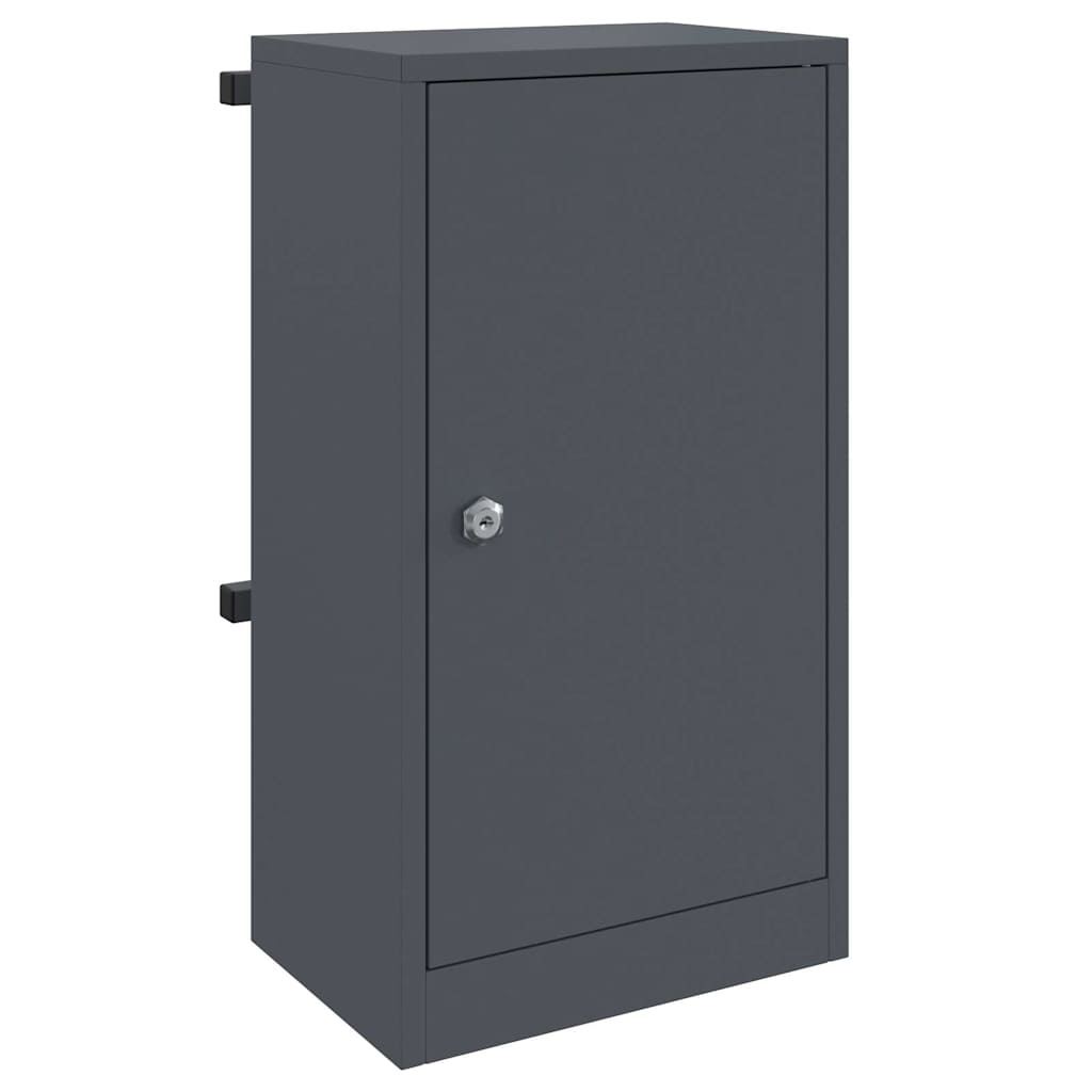 Brievenbus met opslag met slot Antraciet 30 x 20 x 55 cm Staal is nu te koop bij PeponiXL, paradijselijk wonen!