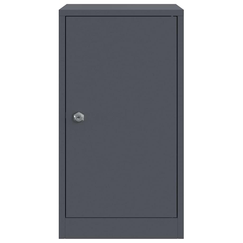 Brievenbus met opslag met slot Antraciet 30 x 20 x 55 cm Staal is nu te koop bij PeponiXL, paradijselijk wonen!