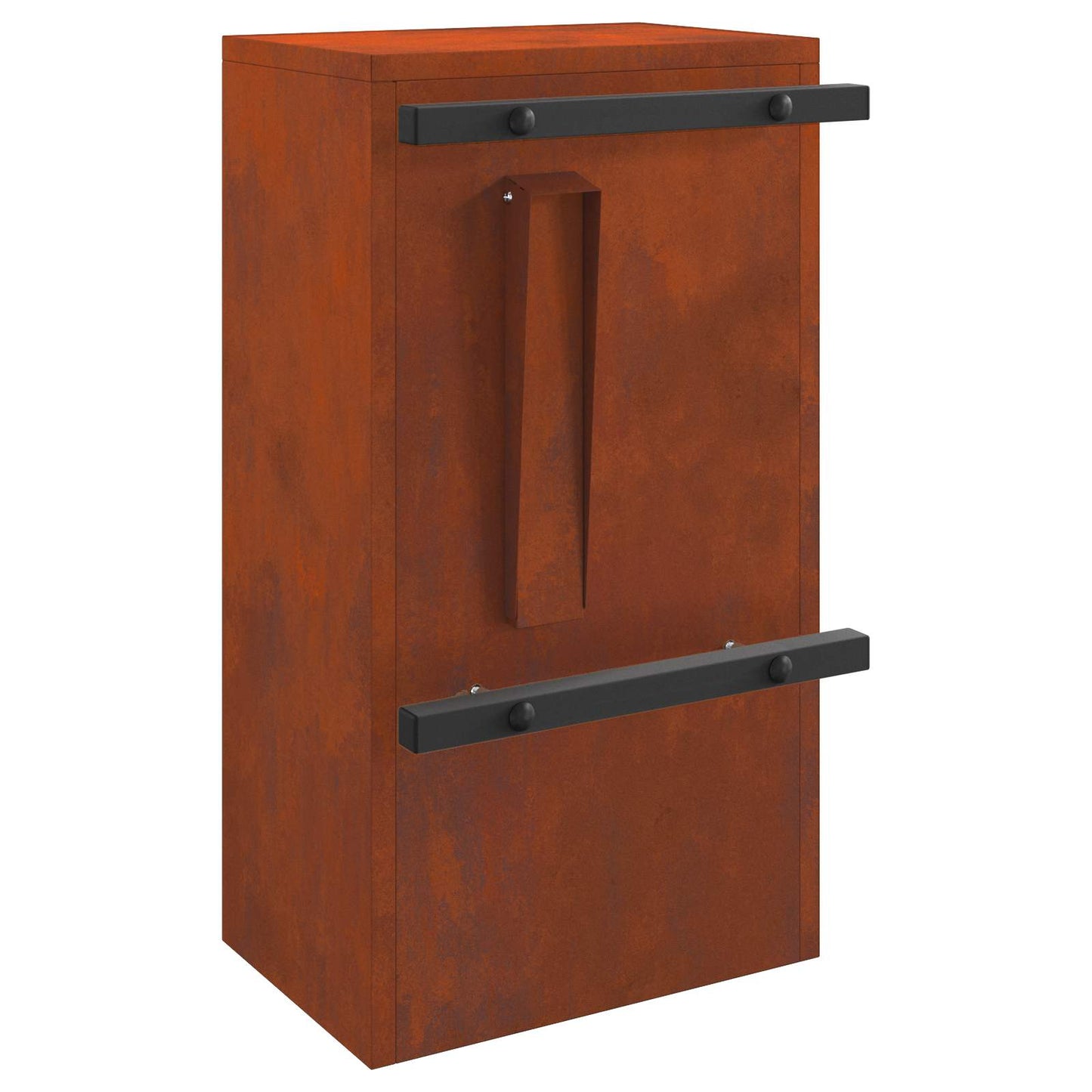 Brievenbus met opslag Roestig 30 x 20 x 55 cm Cortenstaal is nu te koop bij PeponiXL, paradijselijk wonen!