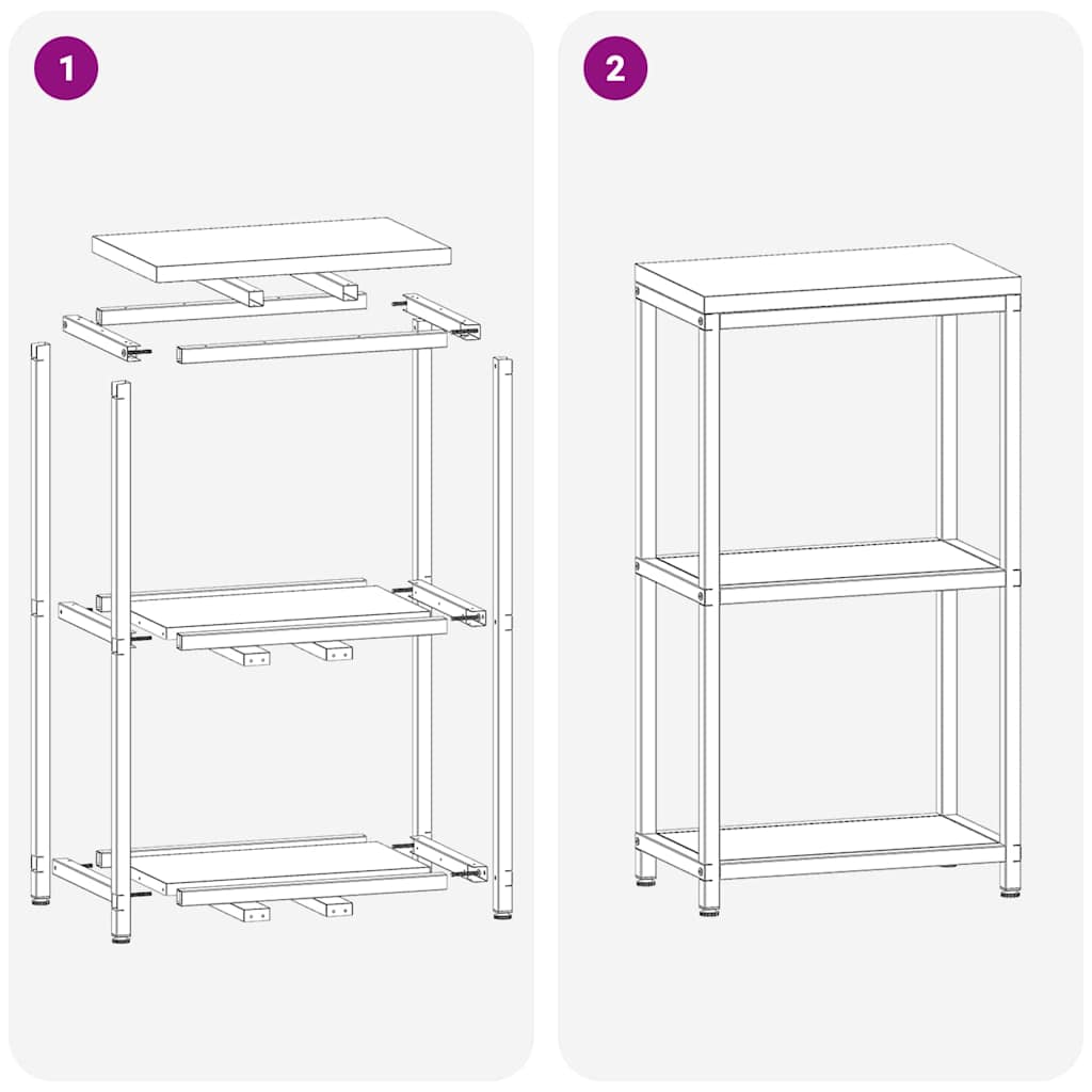 Keukenopslag met plank Olijf Groen 30 x 50 x 92 cm Staal is nu te koop bij PeponiXL, paradijselijk wonen!