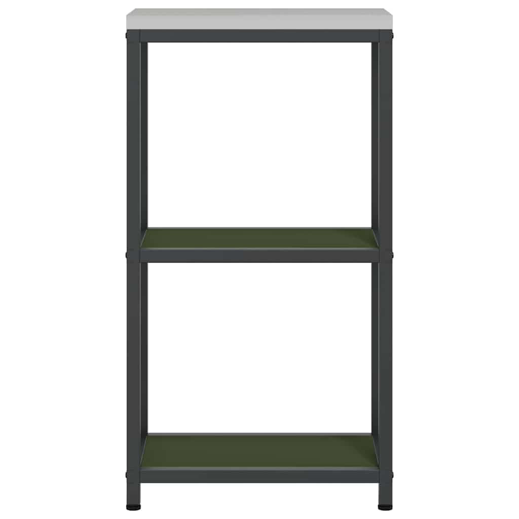 Keukenopslag met plank Olijf Groen 30 x 50 x 92 cm Staal is nu te koop bij PeponiXL, paradijselijk wonen!