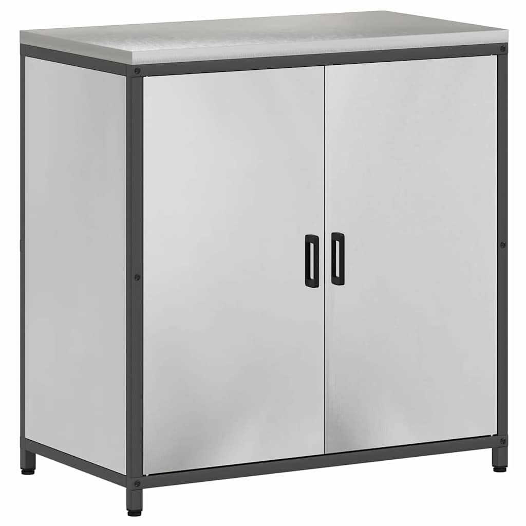 Keukenopslag met plank met opslag Zilver 90 x 50 x 92 cm Staal is nu te koop bij PeponiXL, paradijselijk wonen!