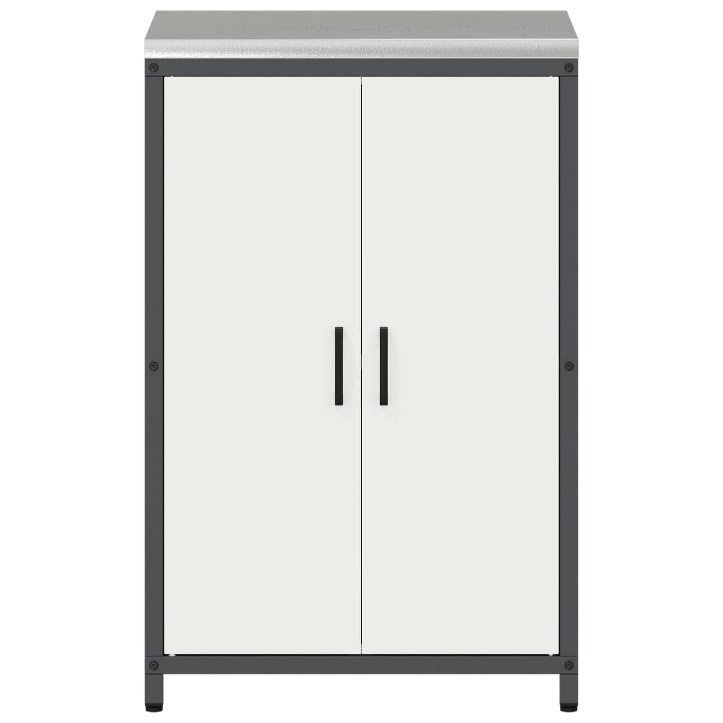 Keukenopslag met plank met opslag Wit 60 x 50 x 92 cm Staal is nu te koop bij PeponiXL, paradijselijk wonen!