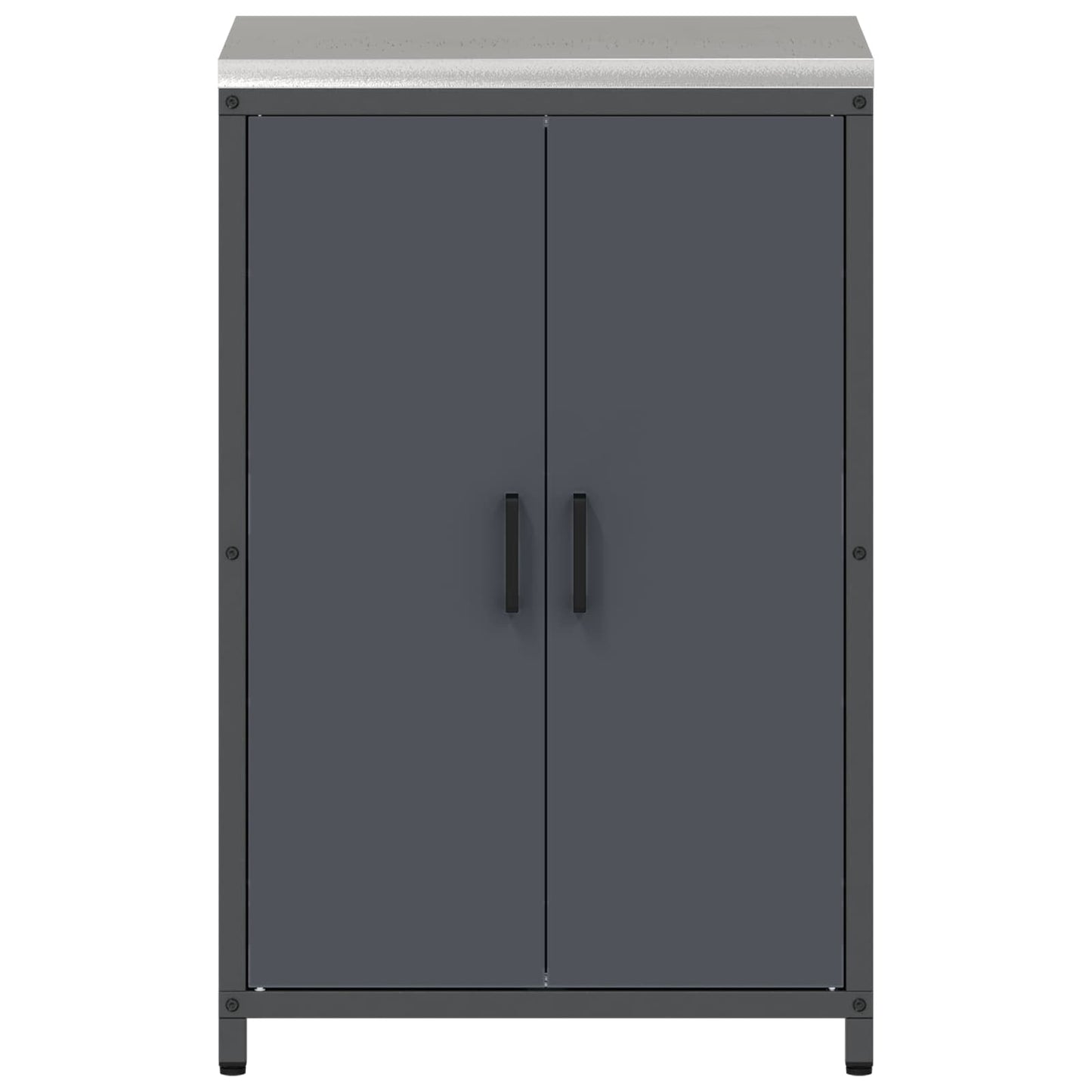 Keukenopslag met plank Antraciet 60 x 50 x 92 cm Staal is nu te koop bij PeponiXL, paradijselijk wonen!