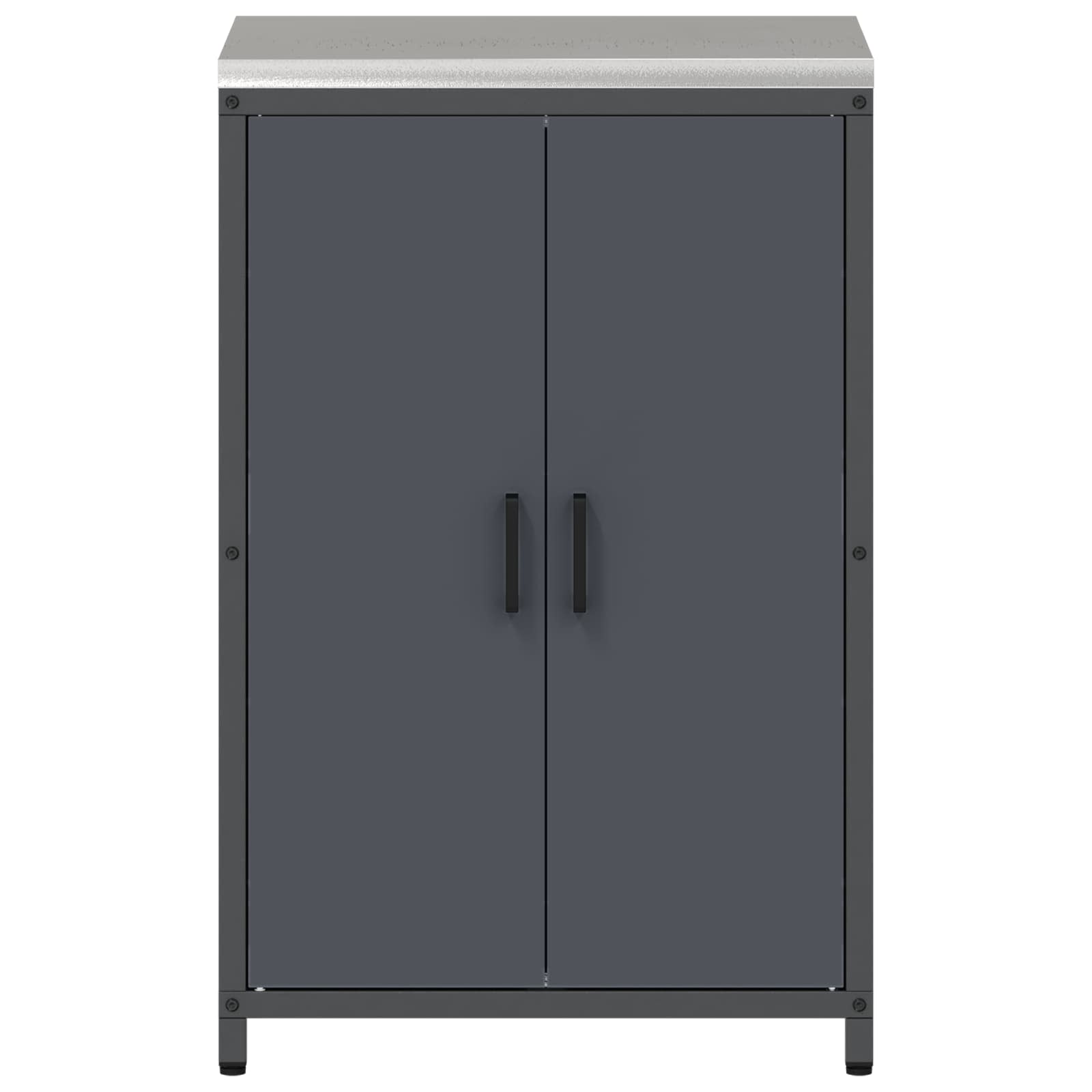 Keukenopslag met plank Antraciet 60 x 50 x 92 cm Staal is nu te koop bij PeponiXL, paradijselijk wonen!