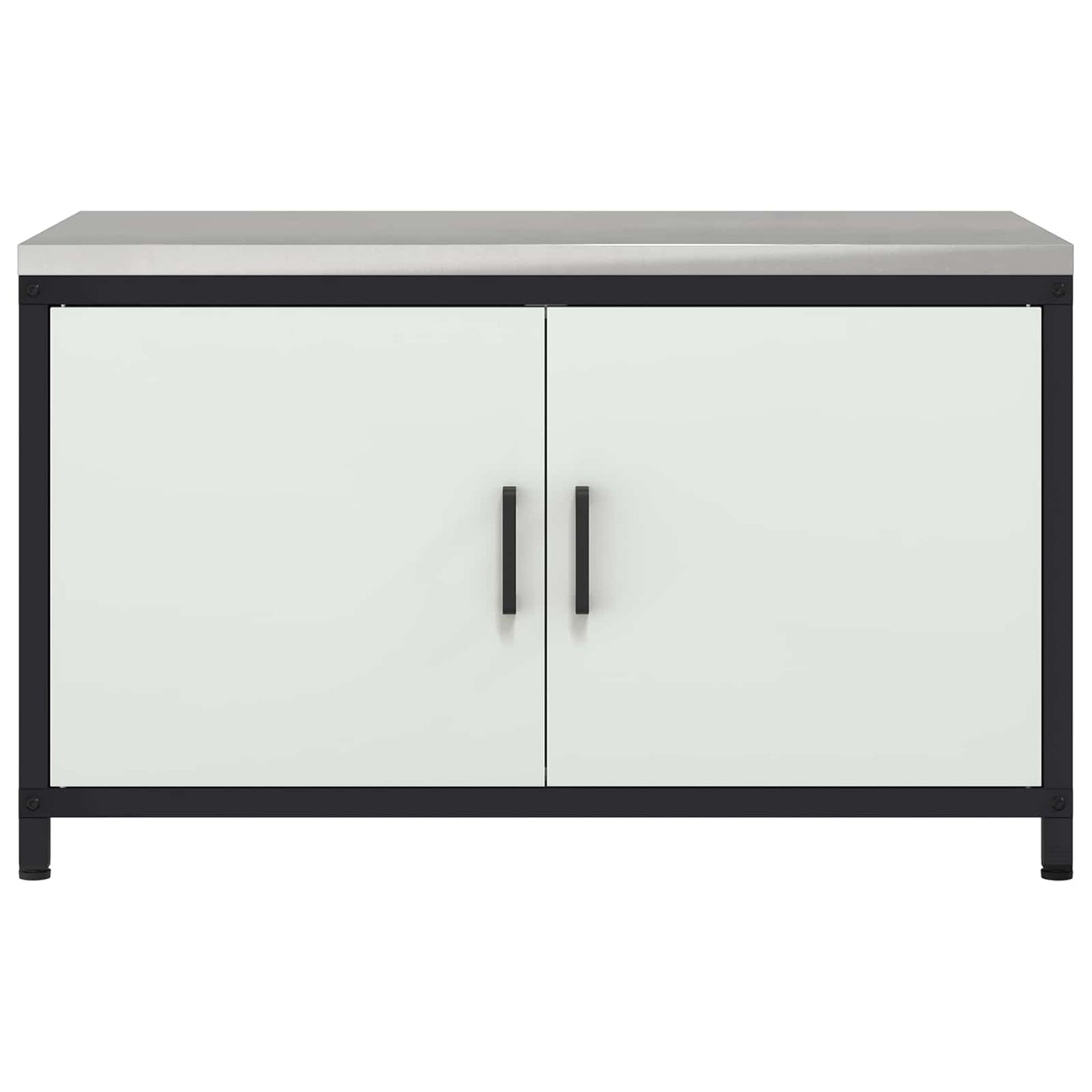 Keukenopslag met plank met opslag Wit 90 x 50 x 53 cm Staal is nu te koop bij PeponiXL, paradijselijk wonen!