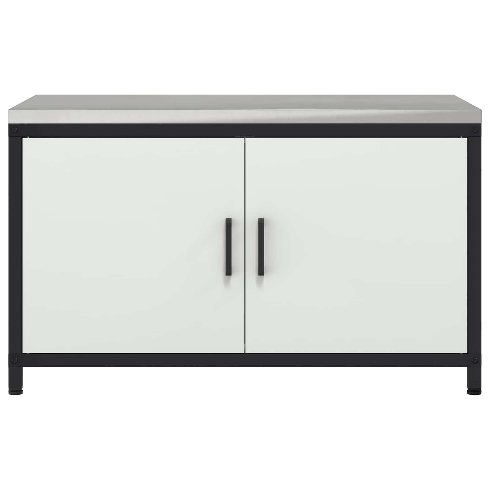 Keukenopslag met plank met opslag Wit 90 x 50 x 53 cm Staal is nu te koop bij PeponiXL, paradijselijk wonen!