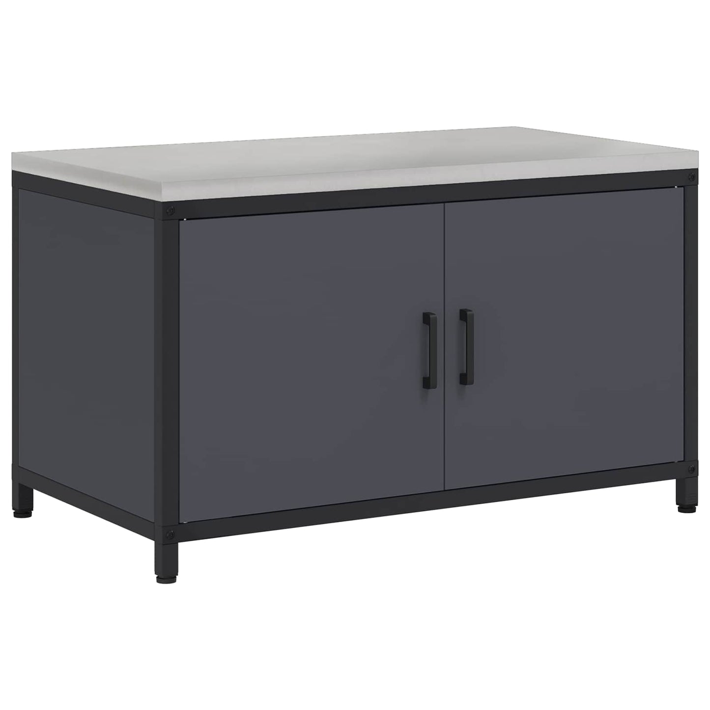 Keukenopslag met plank Antraciet 90 x 50 x 53 cm Staal is nu te koop bij PeponiXL, paradijselijk wonen!