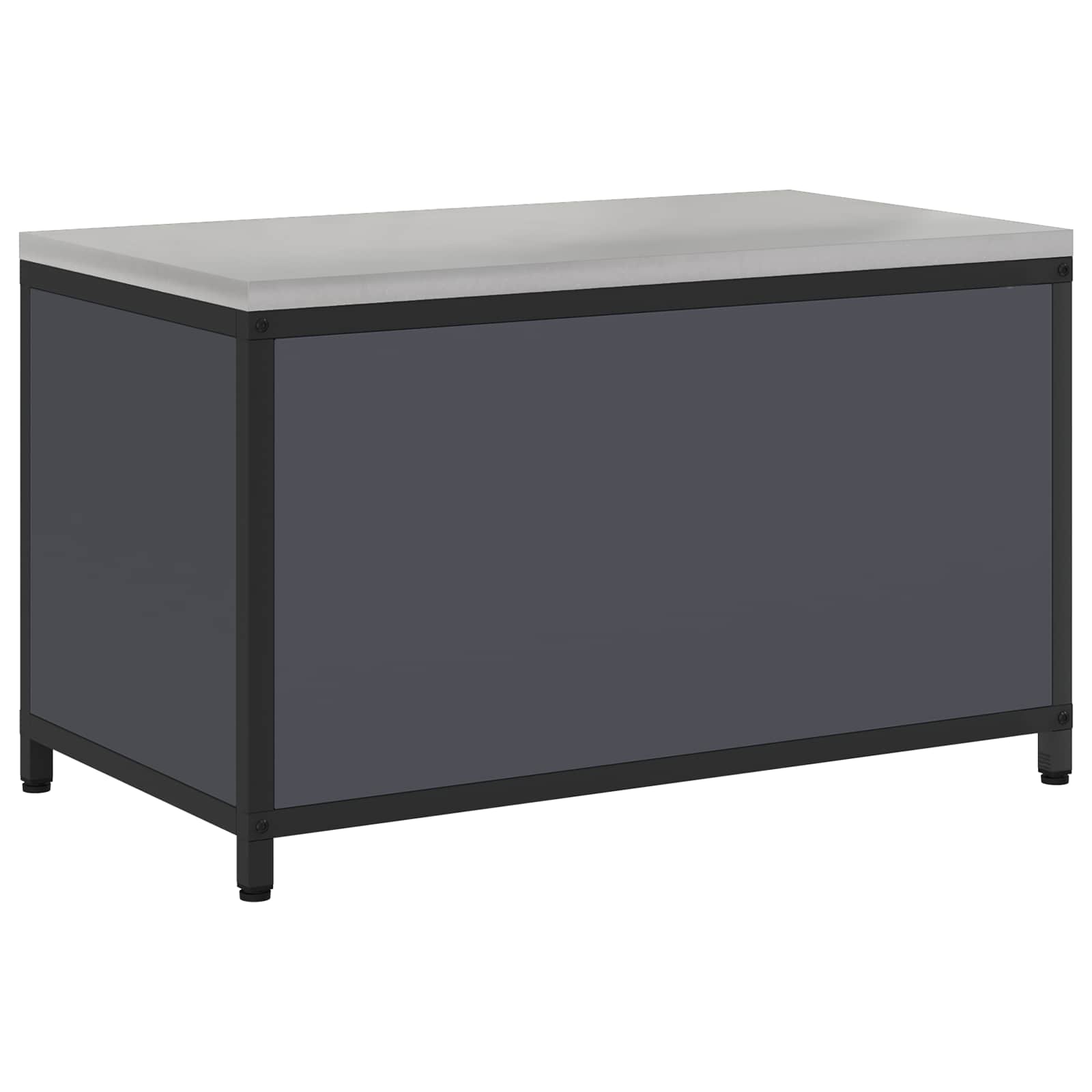 Keukenopslag met plank Antraciet 90 x 50 x 53 cm Staal is nu te koop bij PeponiXL, paradijselijk wonen!