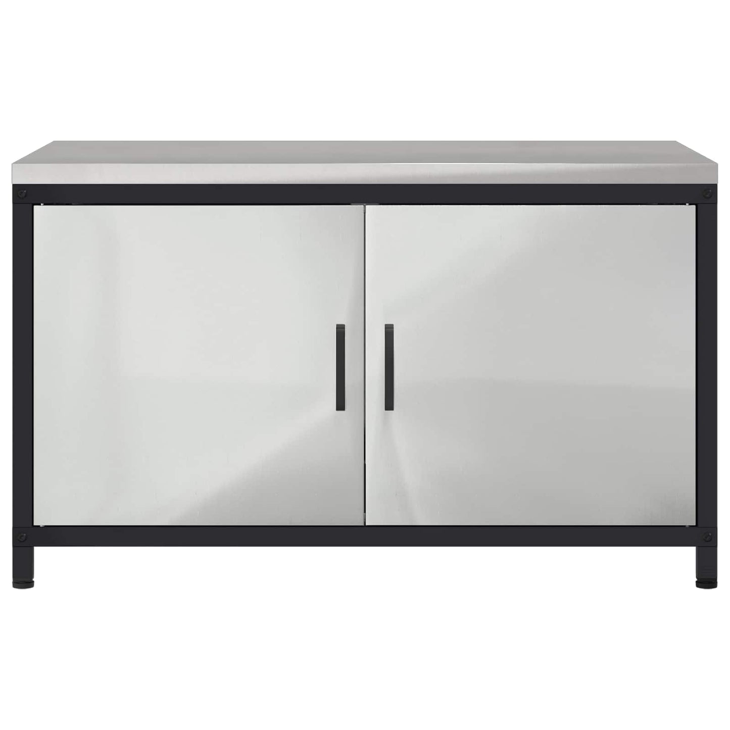 Keukenopslag met plank met opslag Zilver 90 x 50 x 53 cm Staal is nu te koop bij PeponiXL, paradijselijk wonen!