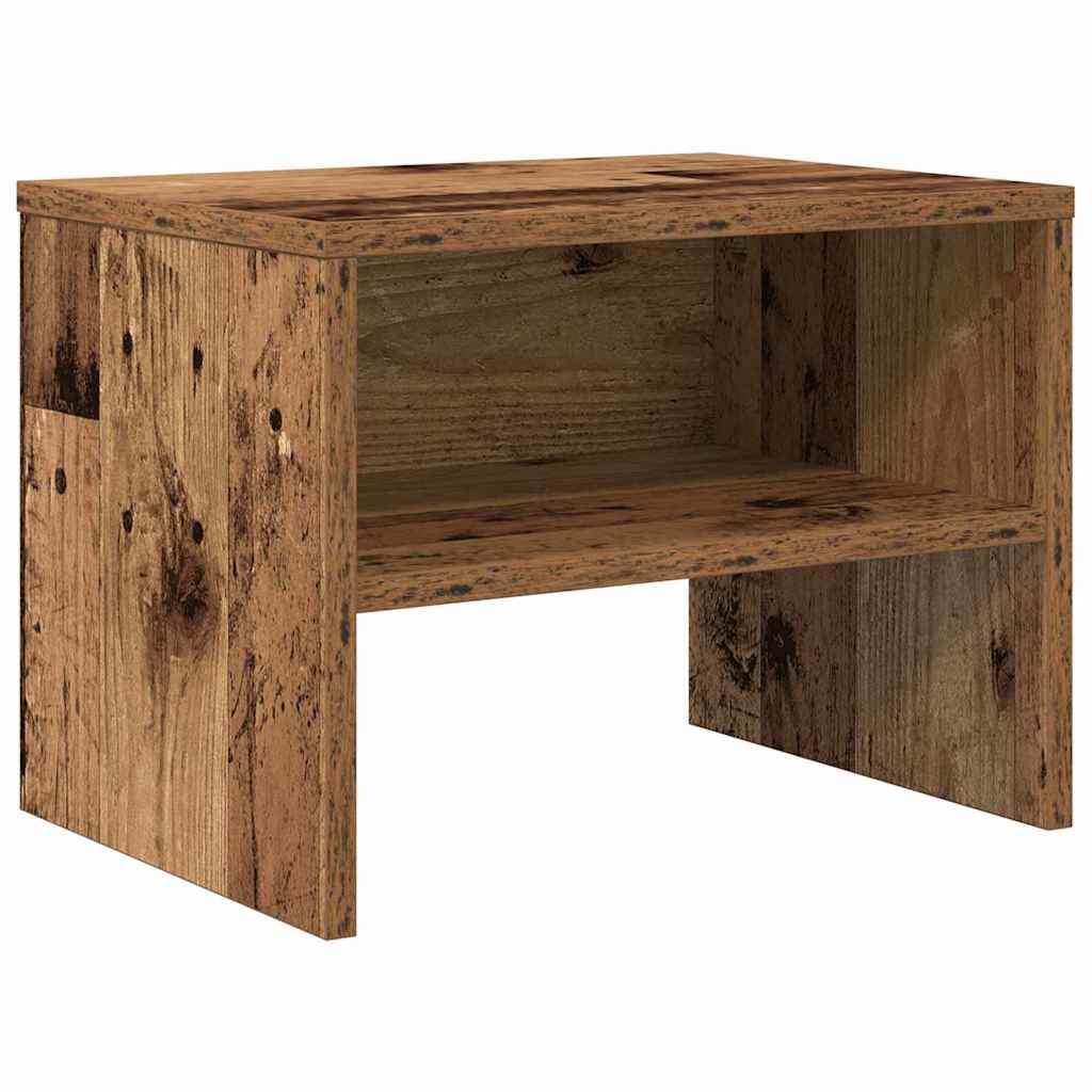 Nachtkastje Oud hout 40 x 40 x 30 cm Bewerkt hout is nu te koop bij PeponiXL, paradijselijk wonen!