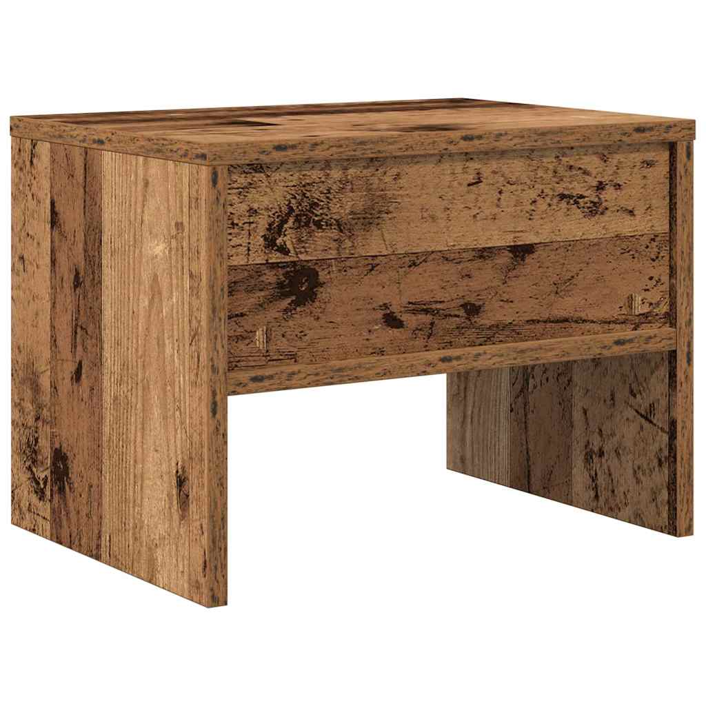 Nachtkastje Oud hout 40 x 40 x 30 cm Bewerkt hout is nu te koop bij PeponiXL, paradijselijk wonen!