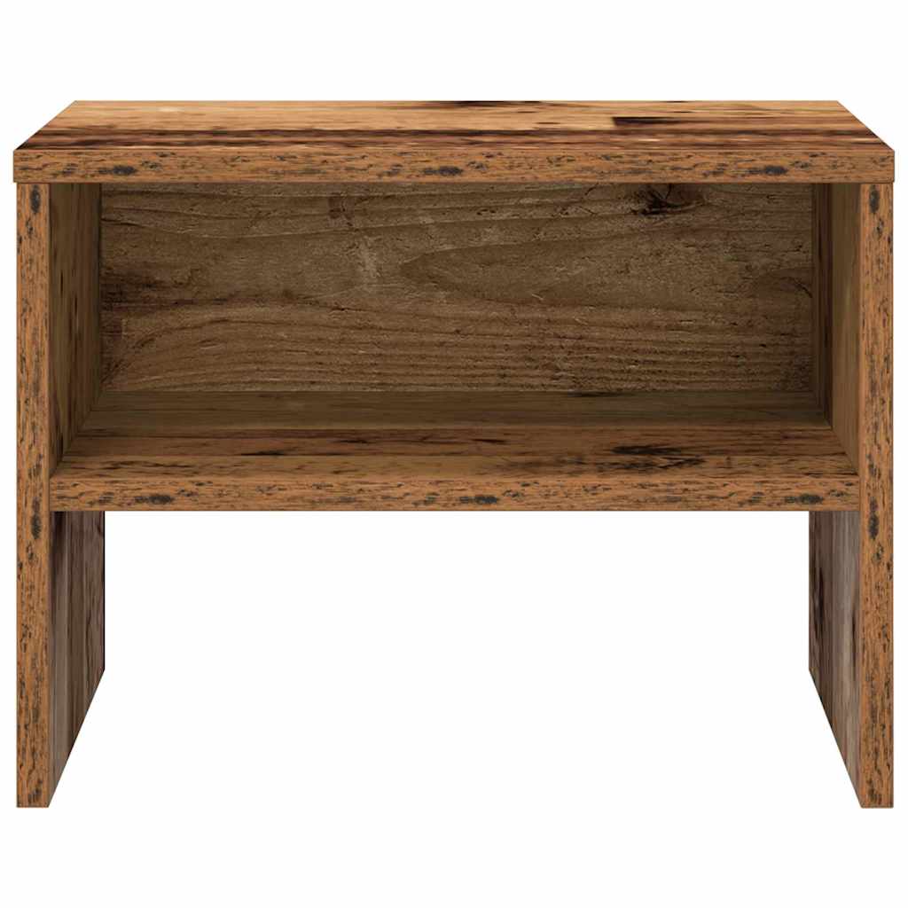 Nachtkastje Oud hout 40 x 40 x 30 cm Bewerkt hout is nu te koop bij PeponiXL, paradijselijk wonen!