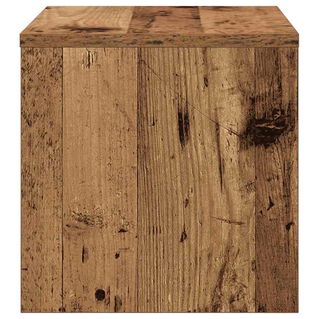 Nachtkastje Oud hout 40 x 40 x 30 cm Bewerkt hout is nu te koop bij PeponiXL, paradijselijk wonen!