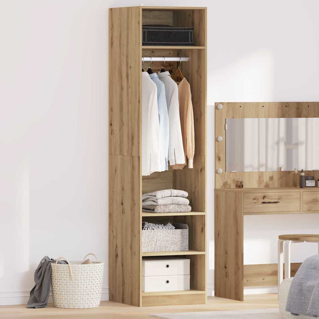 Kledingkast Artisan Eiken 50 x 50 x 200 cm Bewerkt hout is nu te koop bij PeponiXL, paradijselijk wonen!
