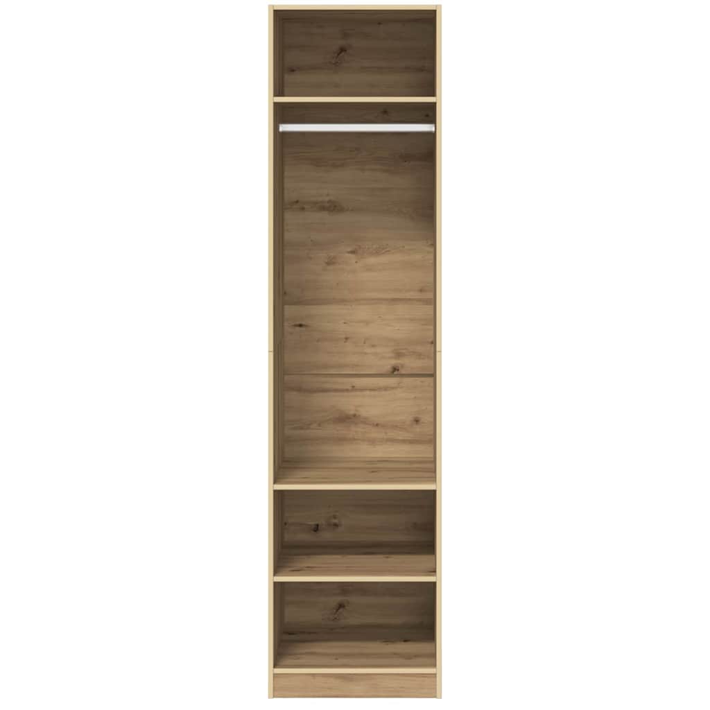Kledingkast Artisan Eiken 50 x 50 x 200 cm Bewerkt hout is nu te koop bij PeponiXL, paradijselijk wonen!