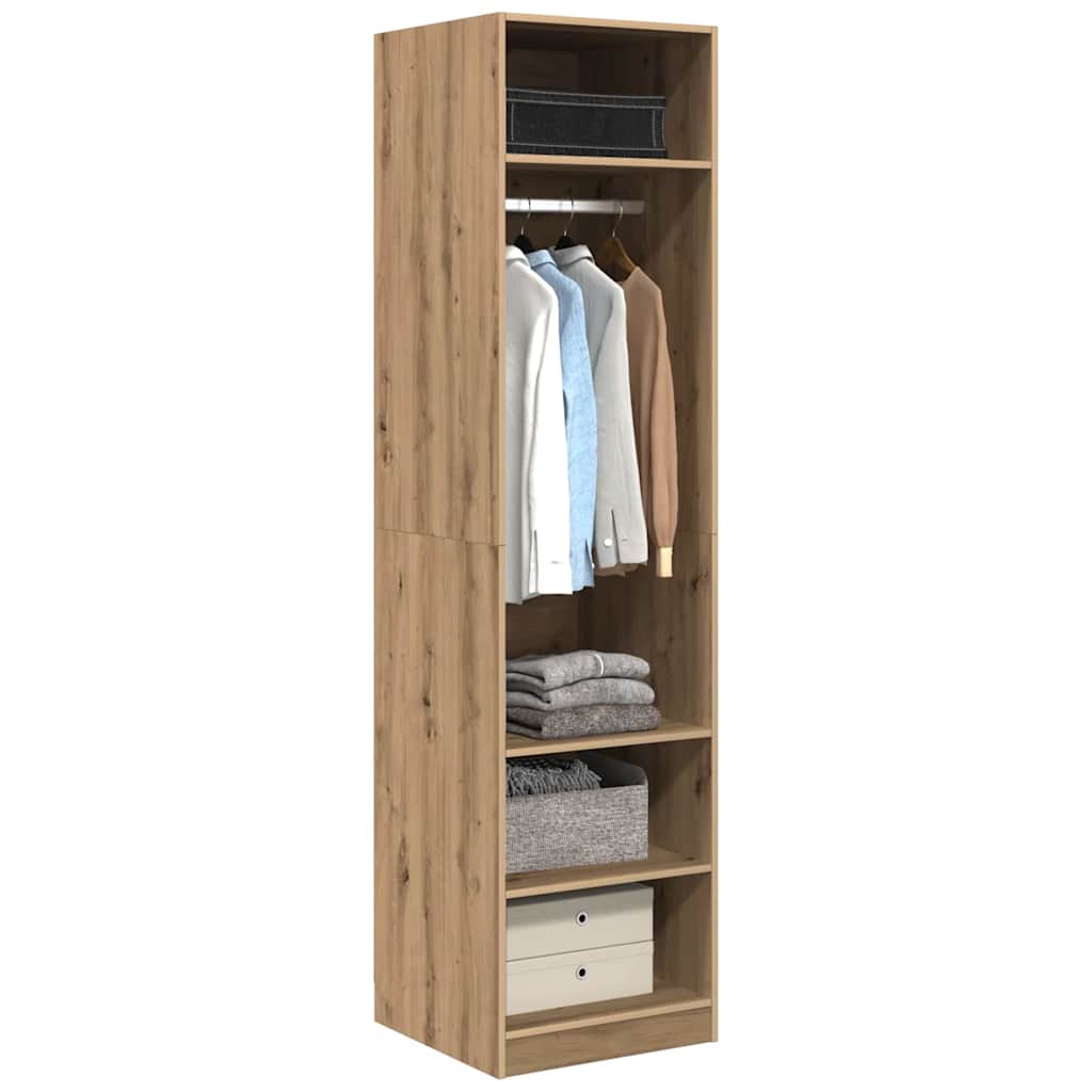 Kledingkast Artisan Eiken 50 x 50 x 200 cm Bewerkt hout is nu te koop bij PeponiXL, paradijselijk wonen!